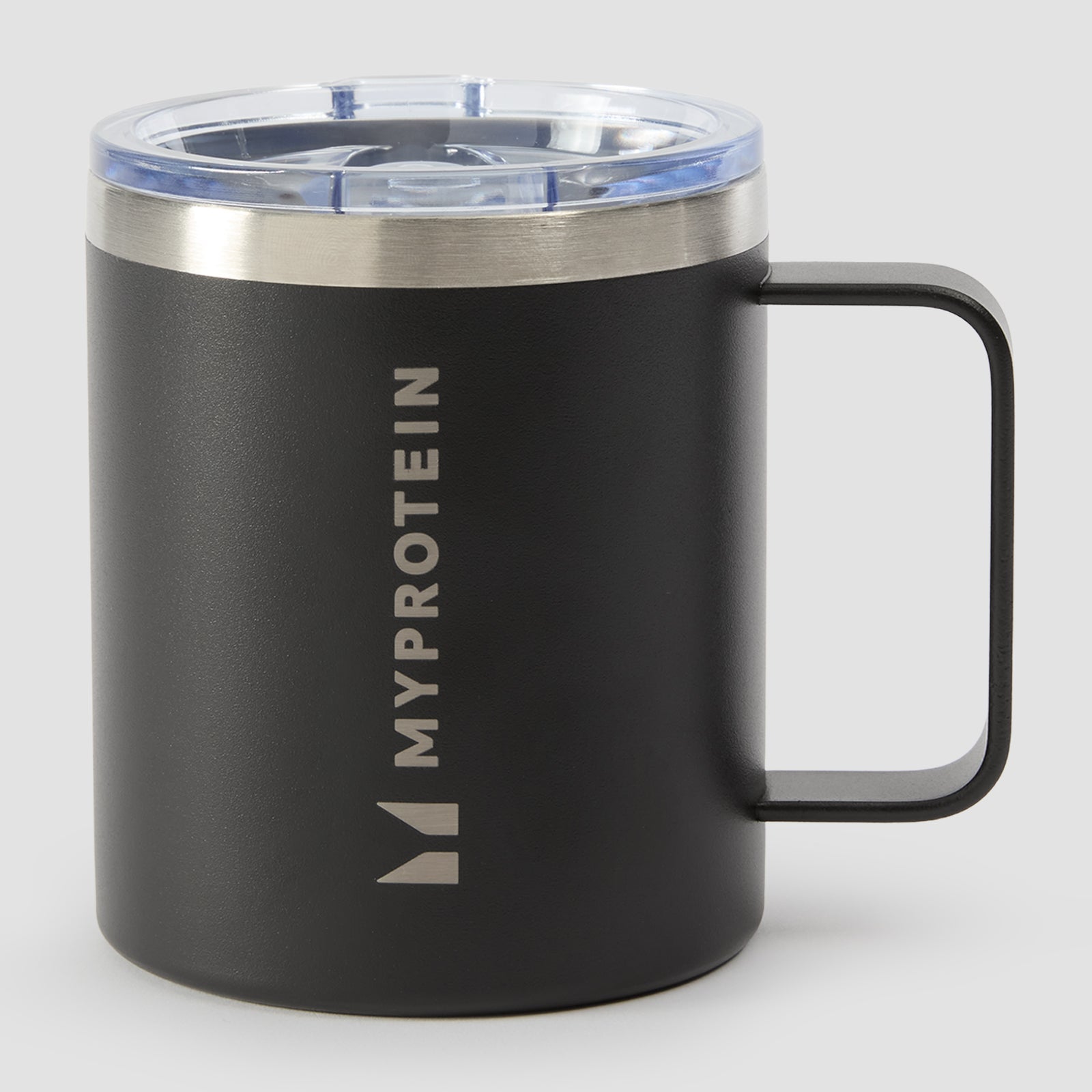koffiebeker van gerecycled metaal 350 ml - Zwart