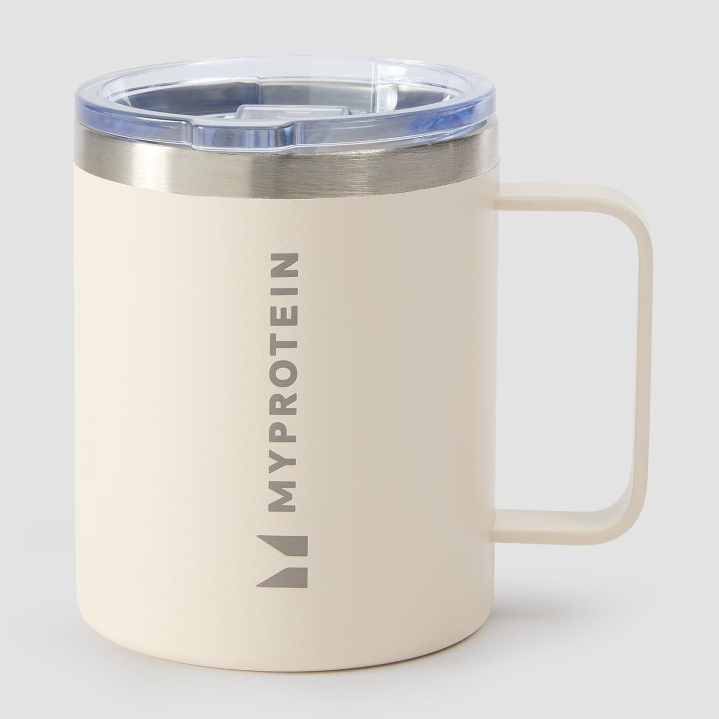 koffiebeker van gerecycled metaal 350 ml - Roomwit