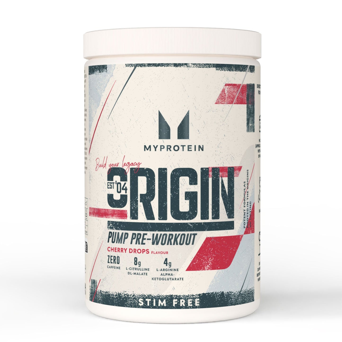 Origin Stim-Free Pre-Workout - Cherry Drops / 630 g / 30 porties