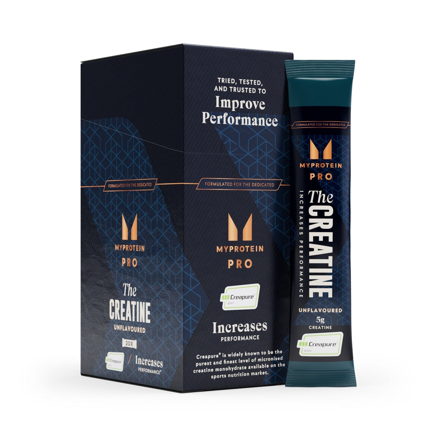 THE Creatine (Creapure) stickpakje - Naturel / 20 × 5.7 g