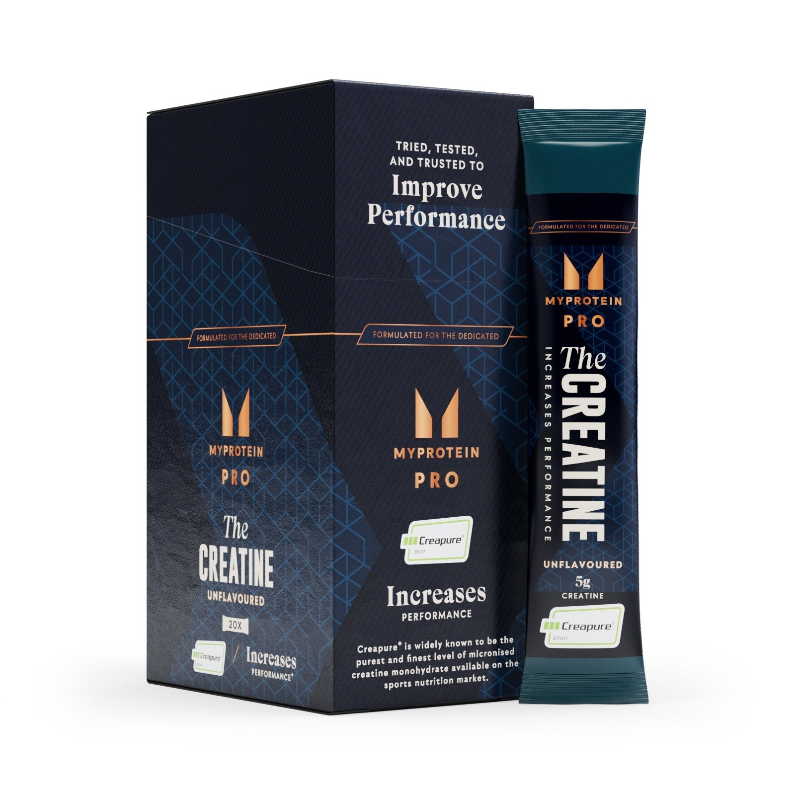 THE Creatine (Creapure) stickpakje - Naturel / 20 × 5.7 g