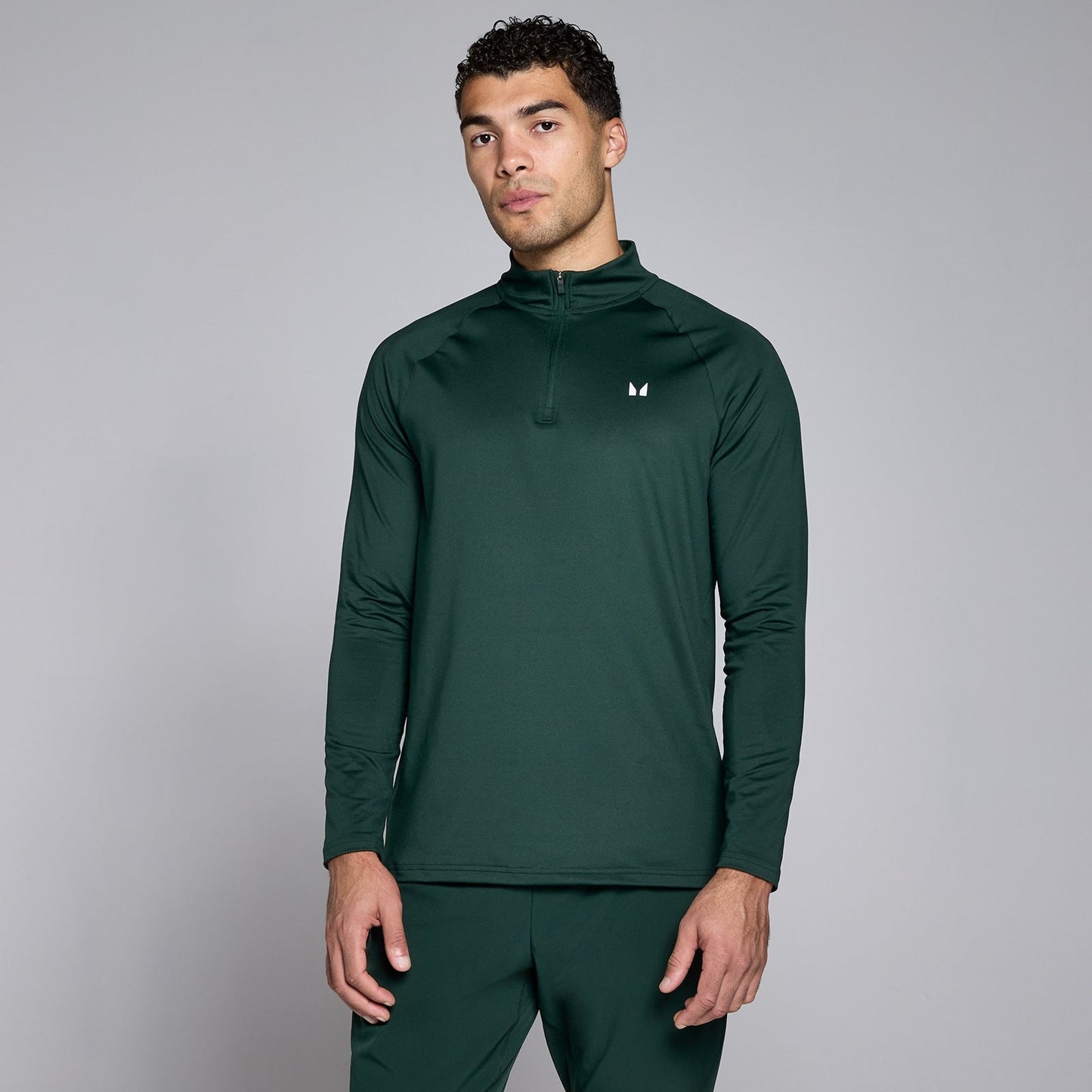 trainingstrui met kwartrits voor heren - Smaragdgroen / 3XL
