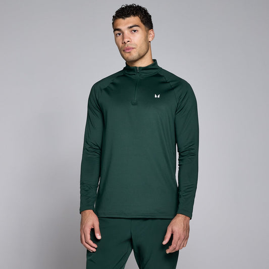 trainingstrui met kwartrits voor heren - Smaragdgroen / 3XL