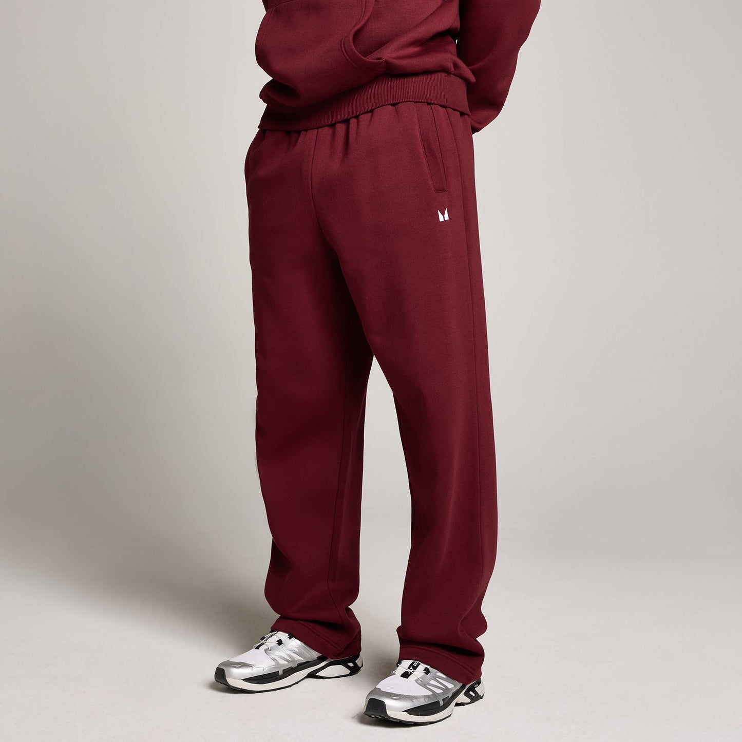 Heren Rest Day Oversized Joggingbroek - Diep Karmozijn / M