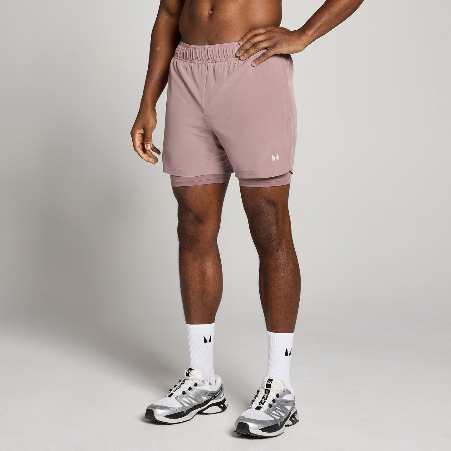 Heren Training 5 2-in-1 Short - Mauve / XXL