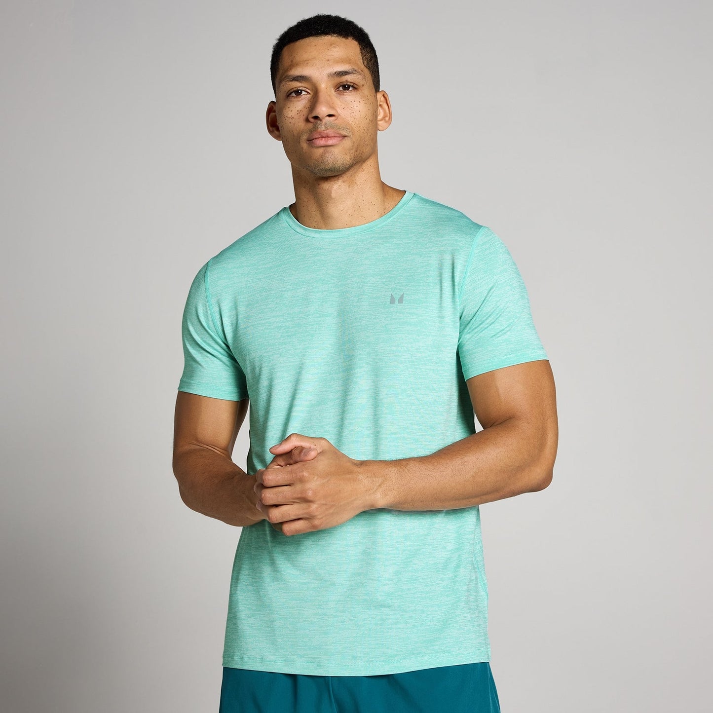 Heren Tempo Marl T-Shirt - Mintgroen / 3XL