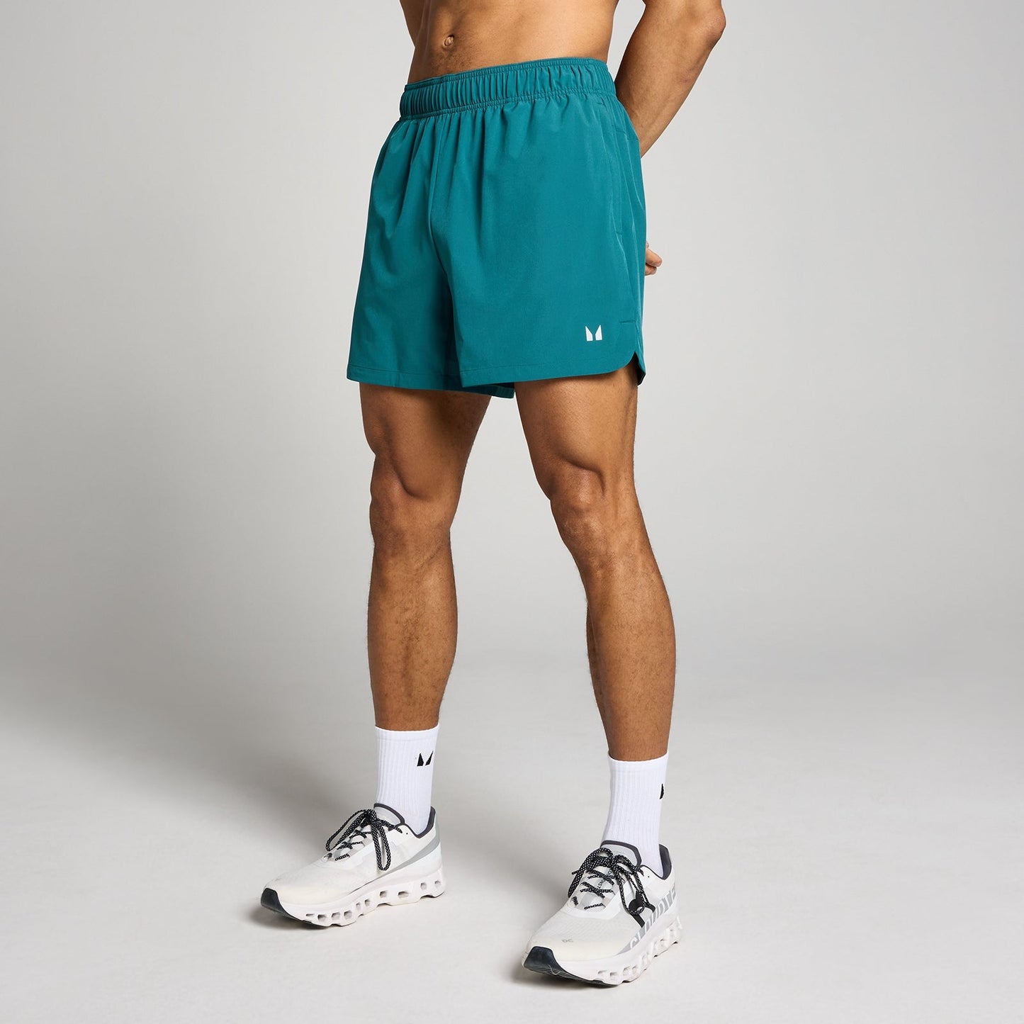 Heren Training 5 Geweven Short - Rijk Groenblauw / 3XL