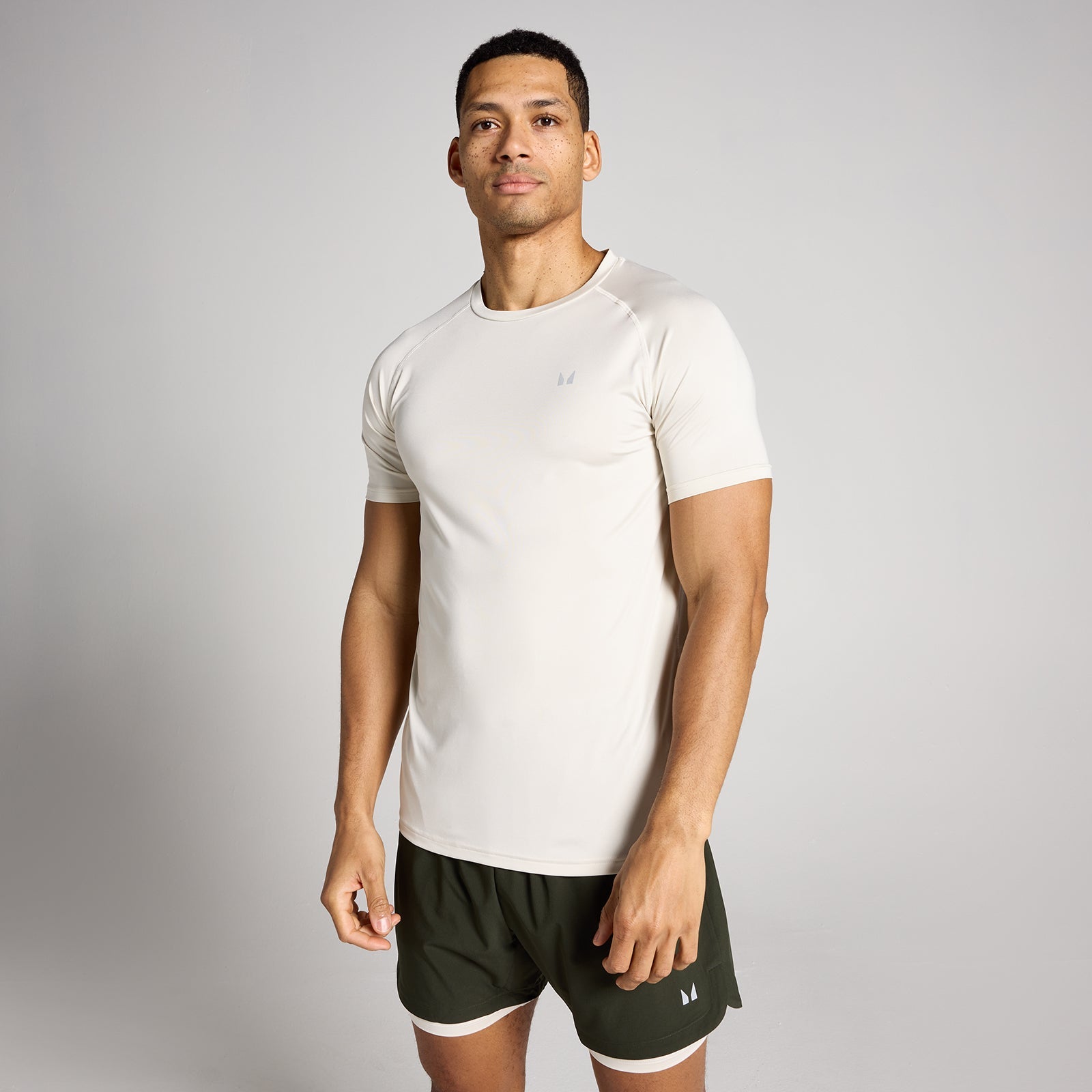 Heren Training T-Shirt - Beige / 3XL
