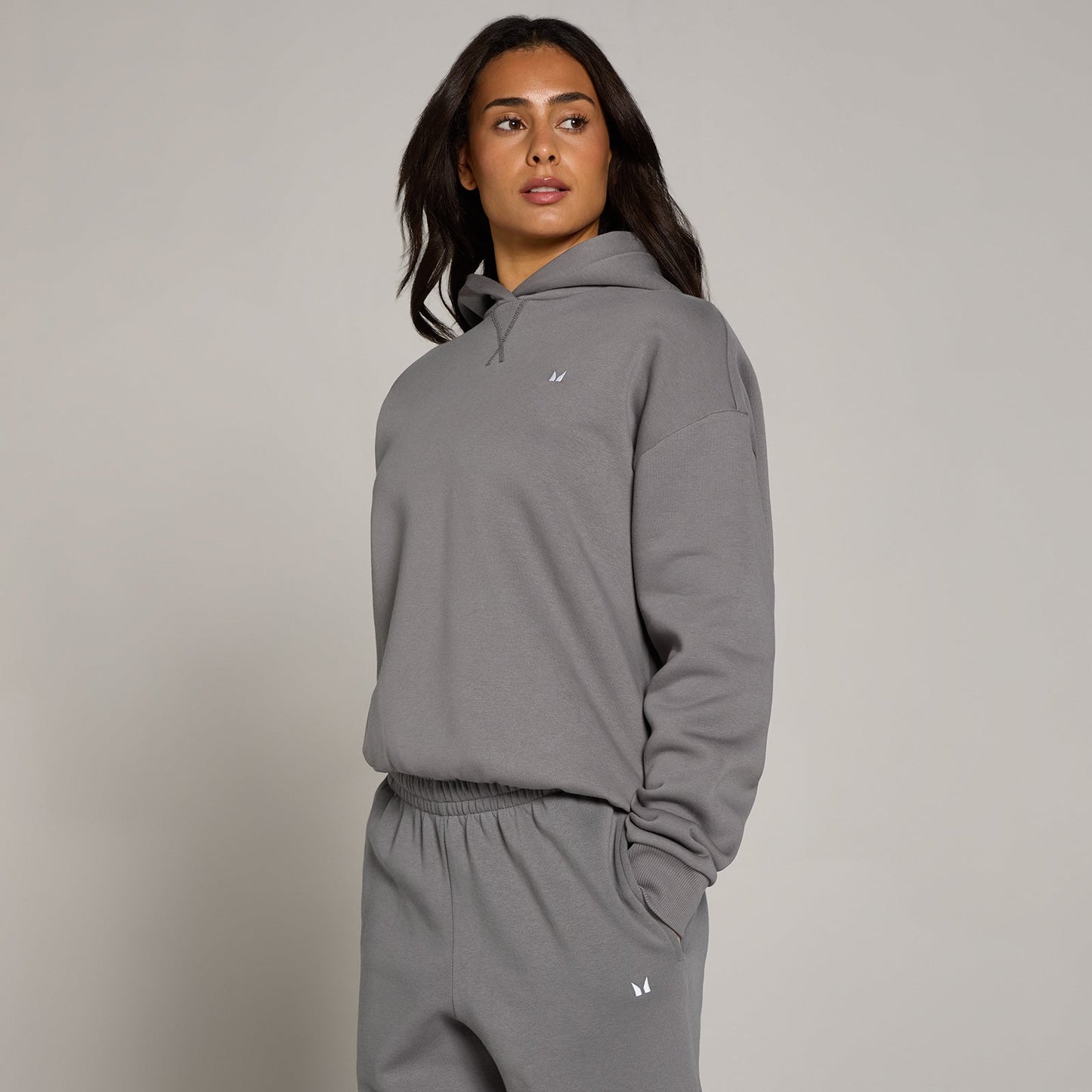 Women's Basics Oversized Hoodie - Ash Grey / XXL