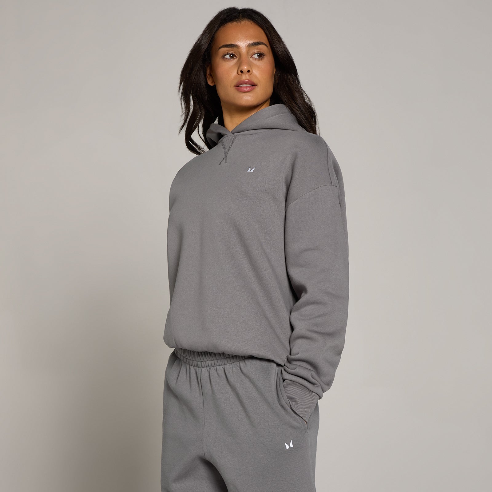 Women's Basics Oversized Hoodie - Ash Grey / XXL