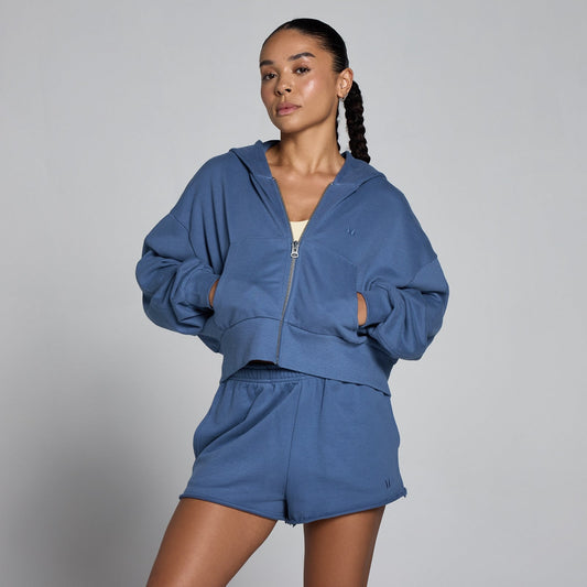 Women's Lichtgewicht Loopback Hoodie met Rits - XXL