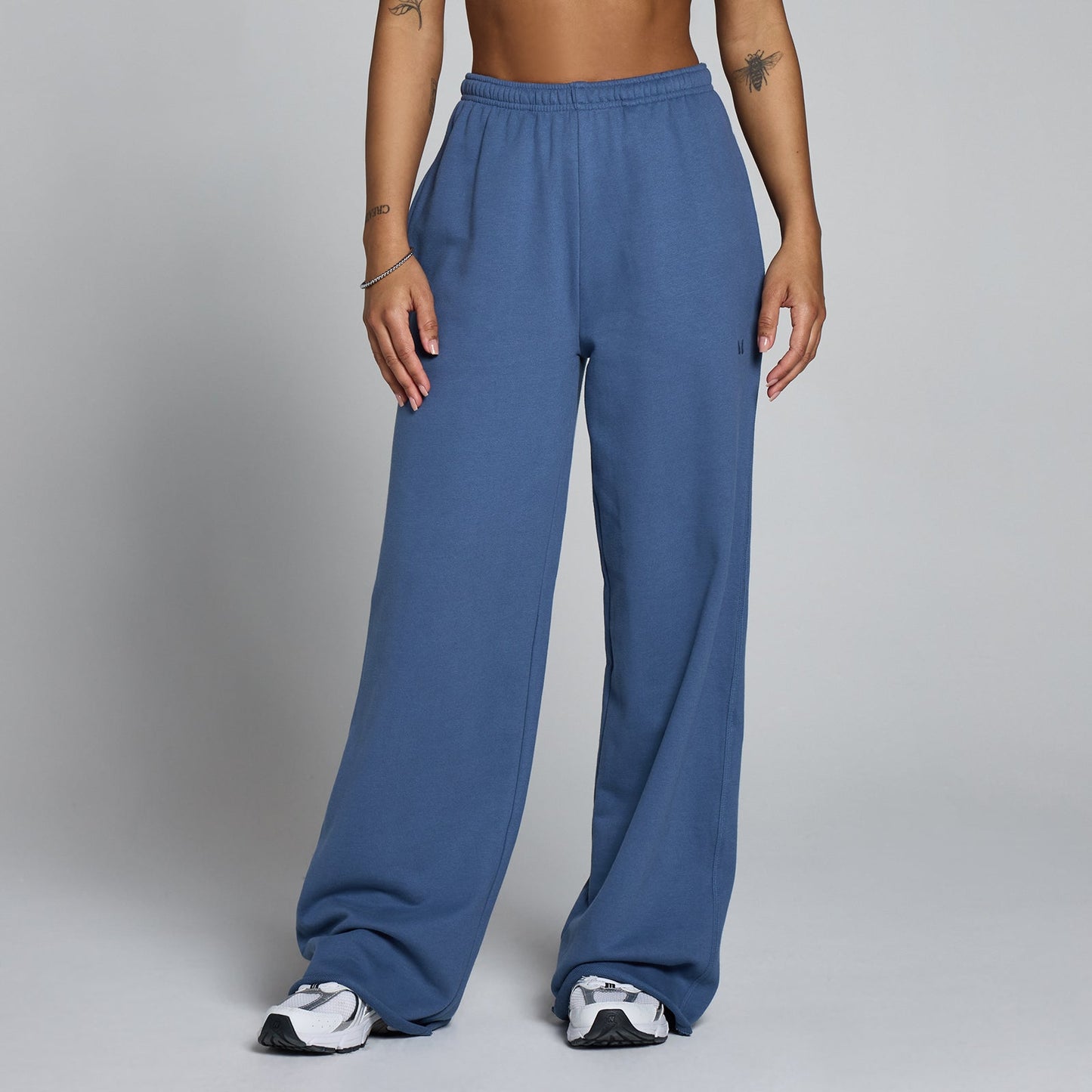 Women's Lichtgewicht Loopback Rechte Pijp Joggingbroek - Slate Blue / S