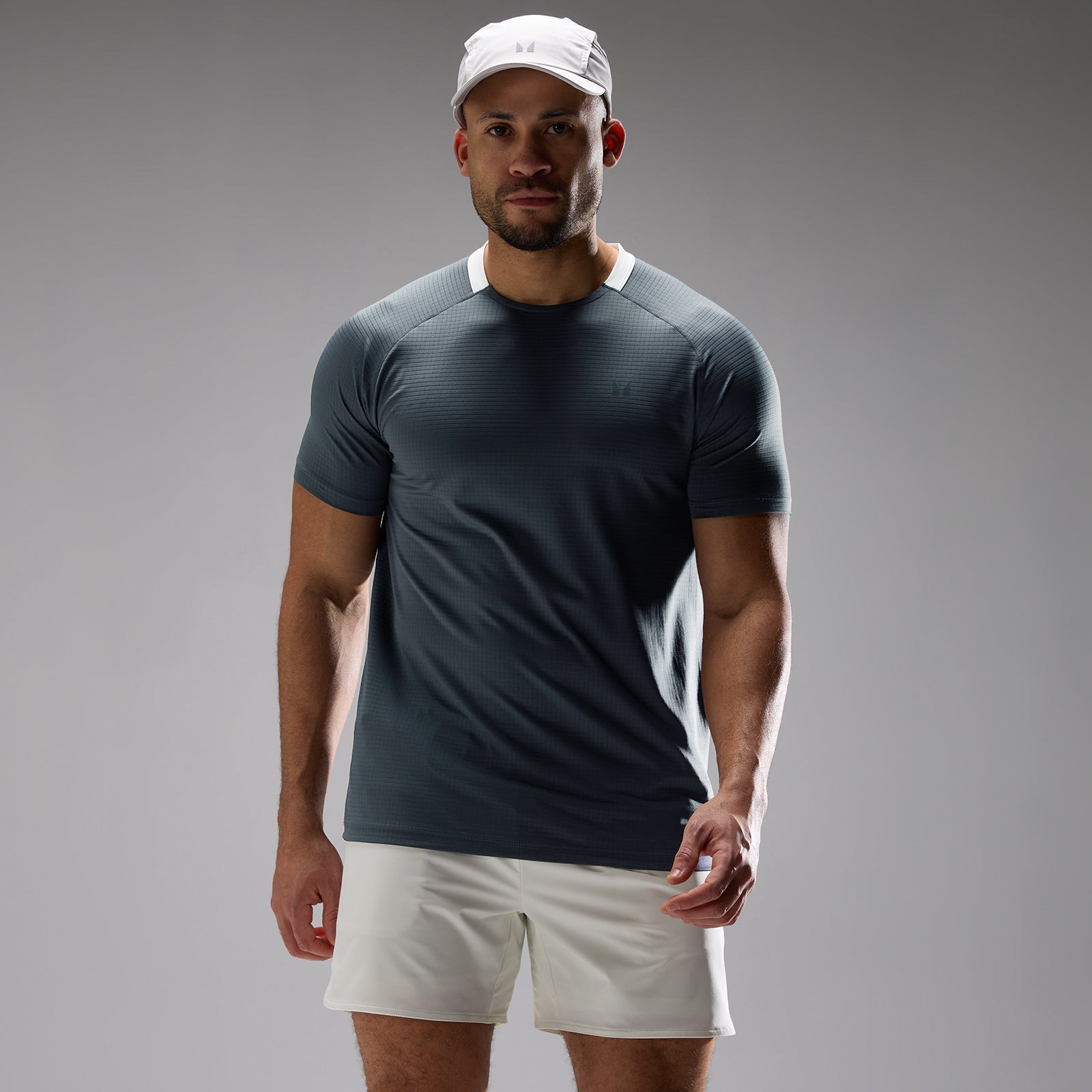 Men's Training Ultra Gridded T-Shirt - Anchor Grey / 3XL