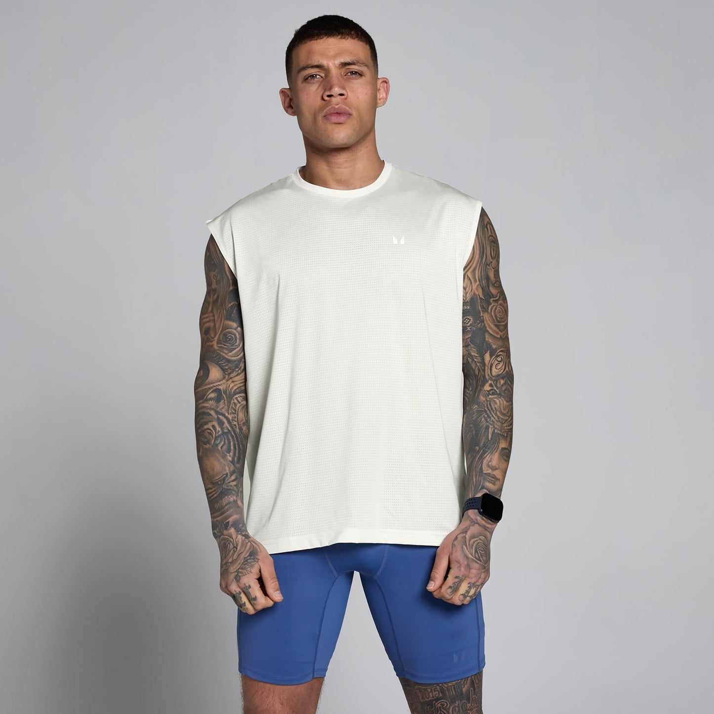 Men's Hybrid Oversized Mesh Tank - Mist / XXL