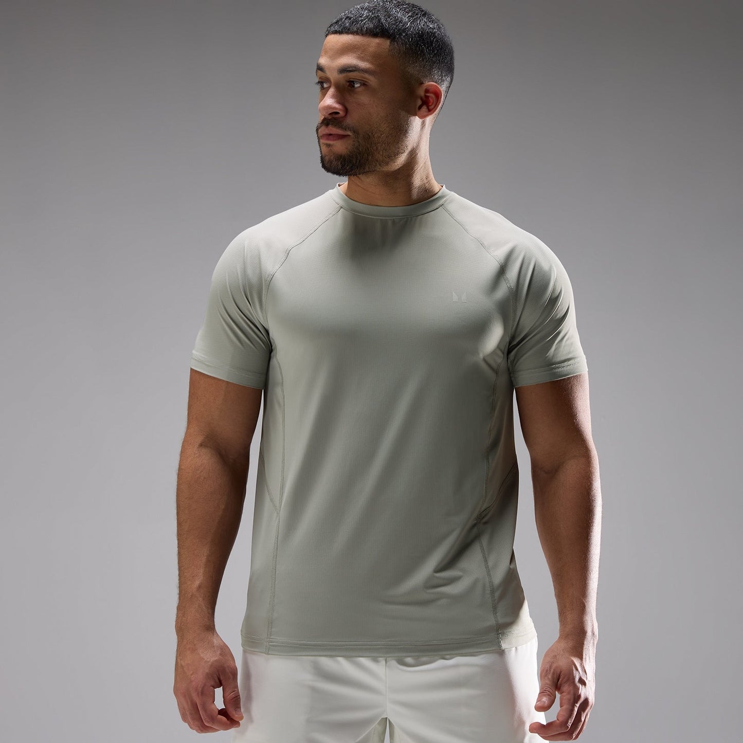 Heren Training Ultra Mesh T-Shirt - Fossil / 3XL