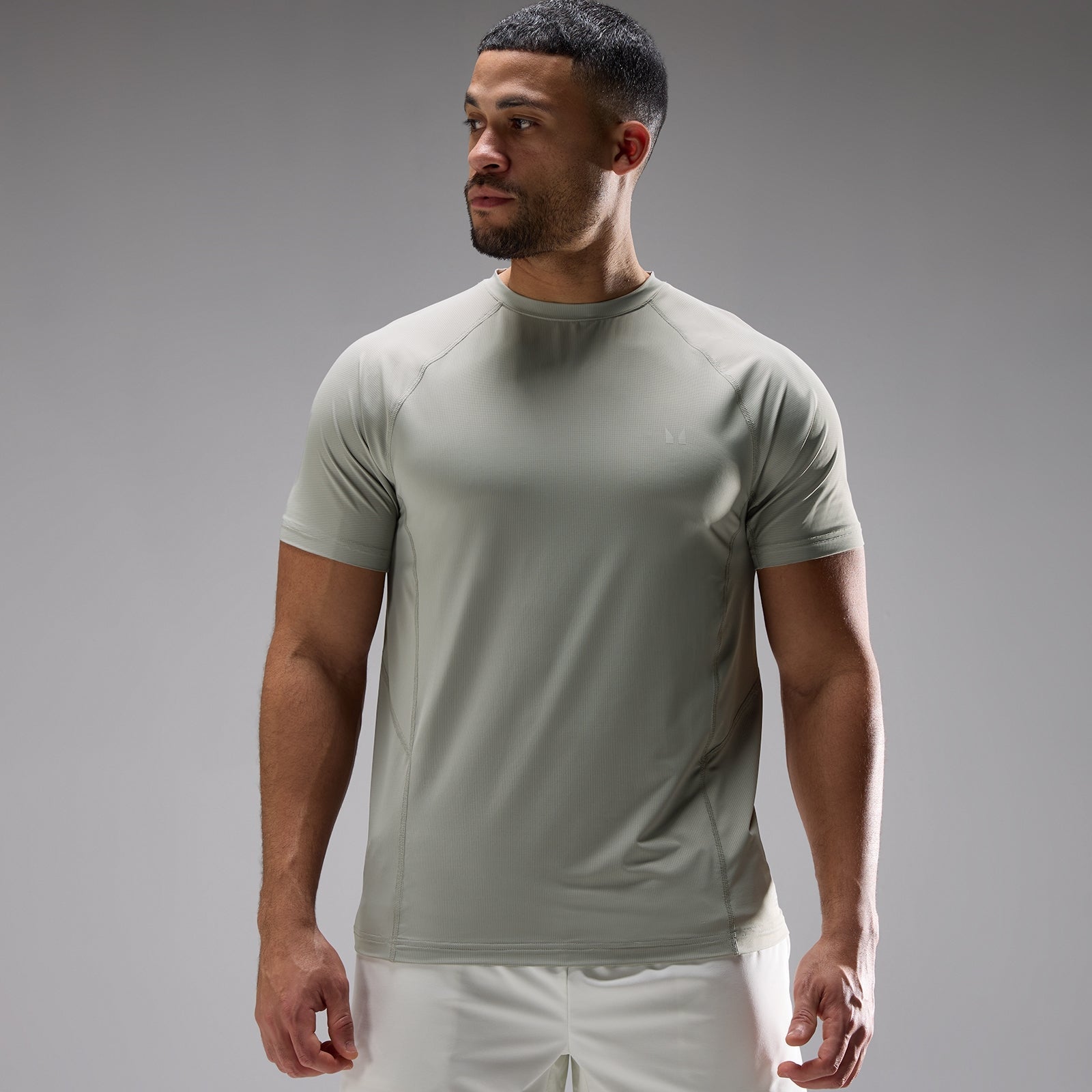 Heren Training Ultra Mesh T-Shirt - Fossil / 3XL