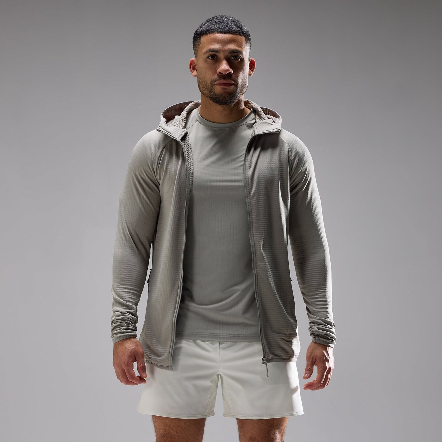 Men's Training Ultra Gridded Hoodie - Fossil / 3XL