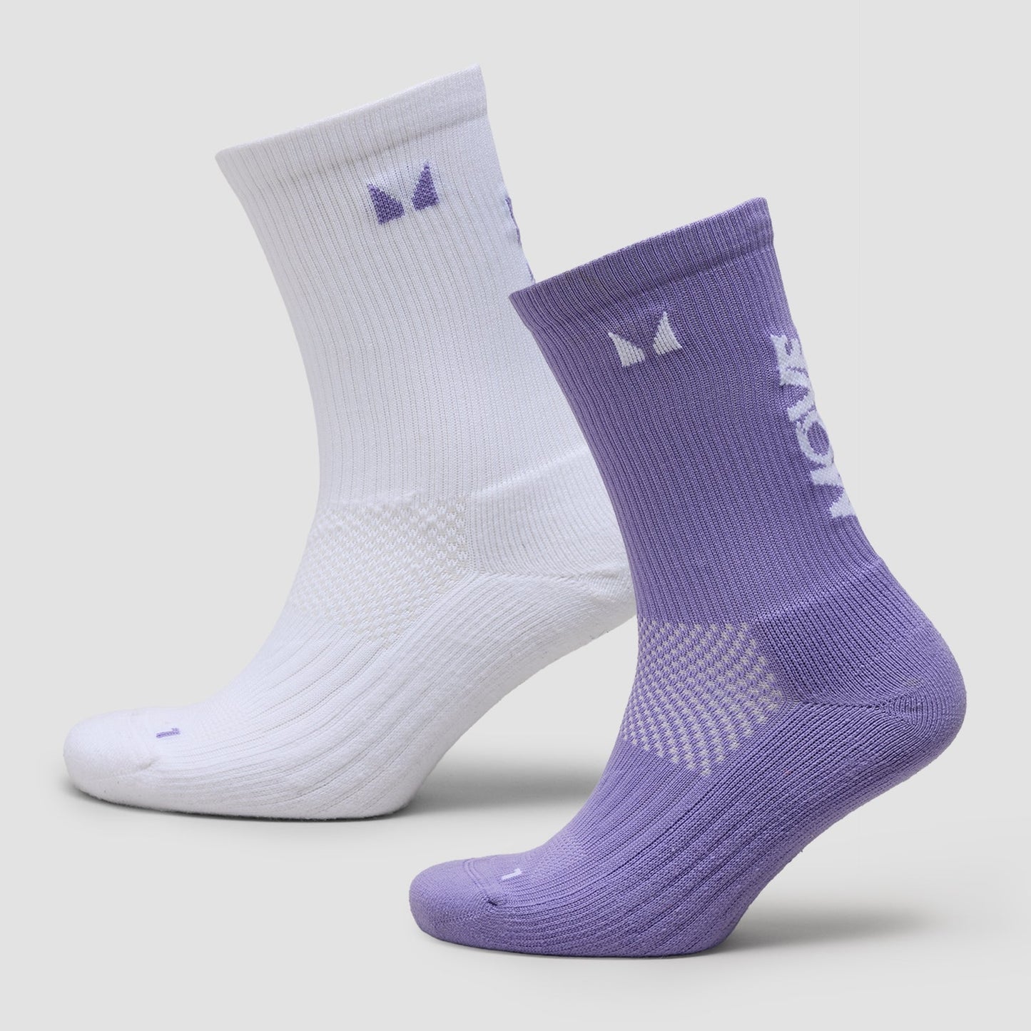 Move Club Hardloopsokken (2-pack) - Stoffig Druif / UK 9-11