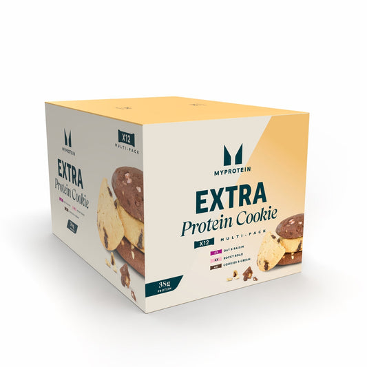 Extra Protein Cookie Variety Box | 12 Cookies - Dessert, Variety