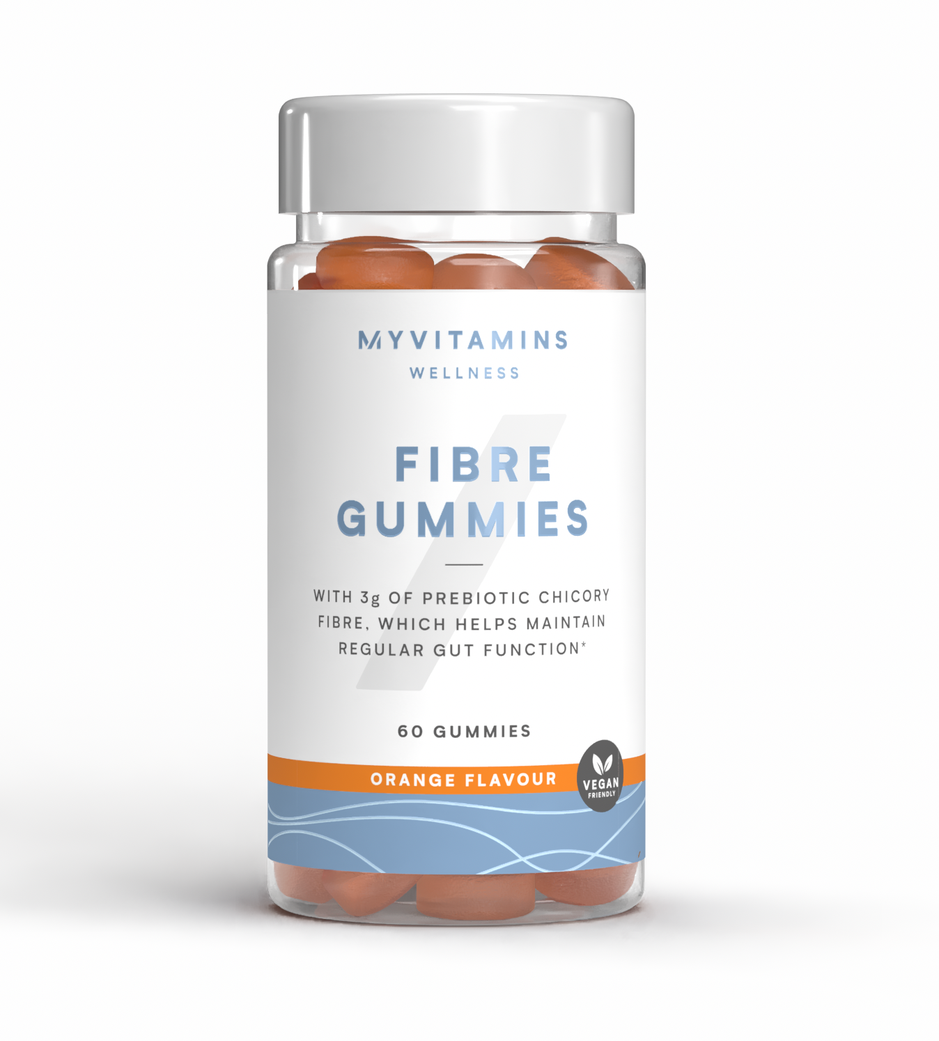Vezelrijke gummies - Sinaasappel / 60 gummies, 30servings