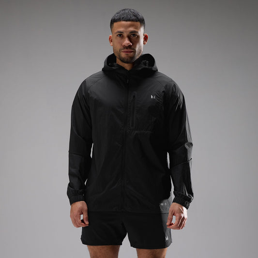 Heren Velocity Ultra Lichtgewicht Opvouwbare Jas - Zwart / 3XL