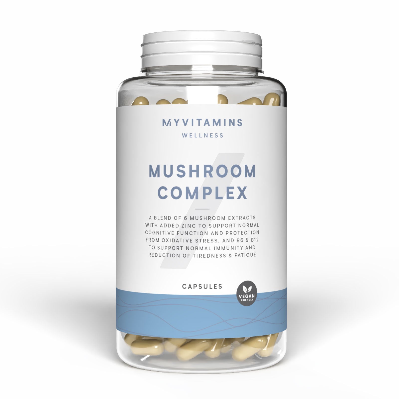 6 In 1 Paddenstoelencomplex-capsules - 60CAPSULES, 30servings
