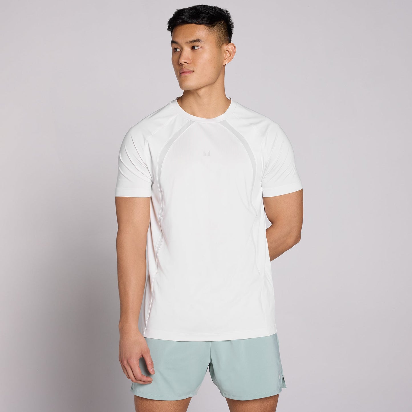 Heren Tempo Panel T-Shirt - Bewolkt Grijs / 3XL