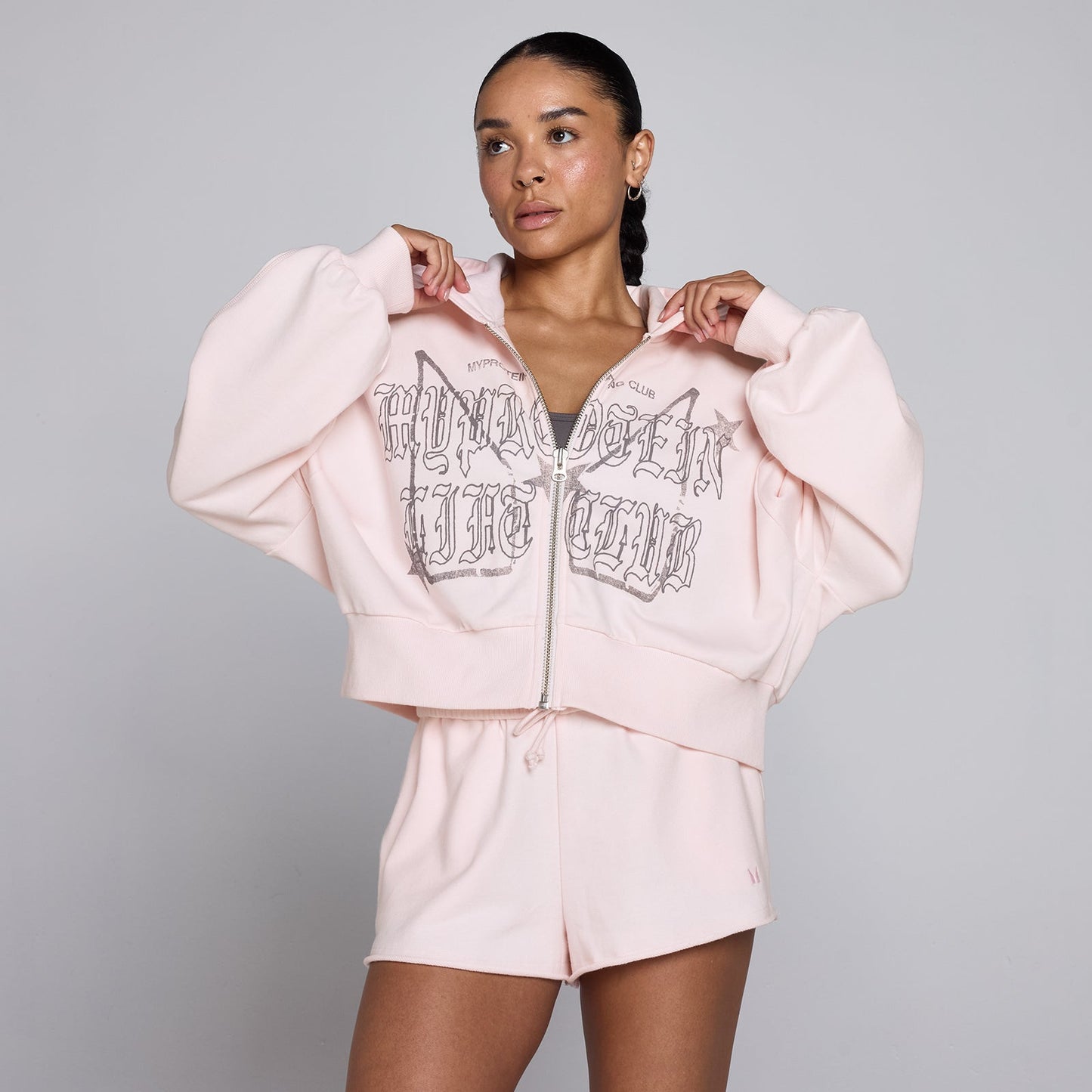 Dames Lift Graphic Lifestyle Hoodie met Rits - XXL