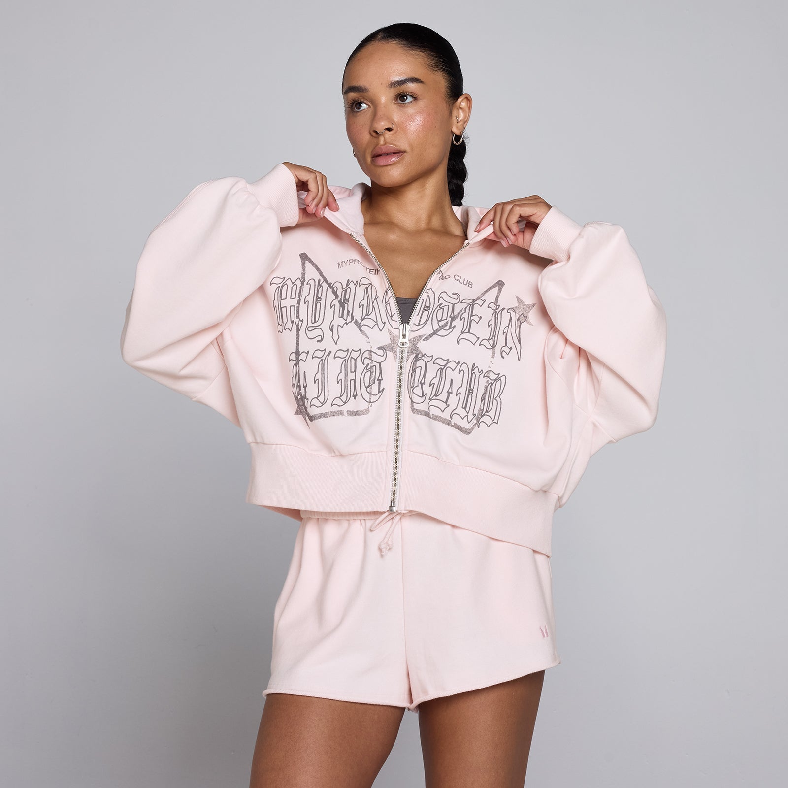 Dames Lift Graphic Lifestyle Hoodie met Rits - XXL