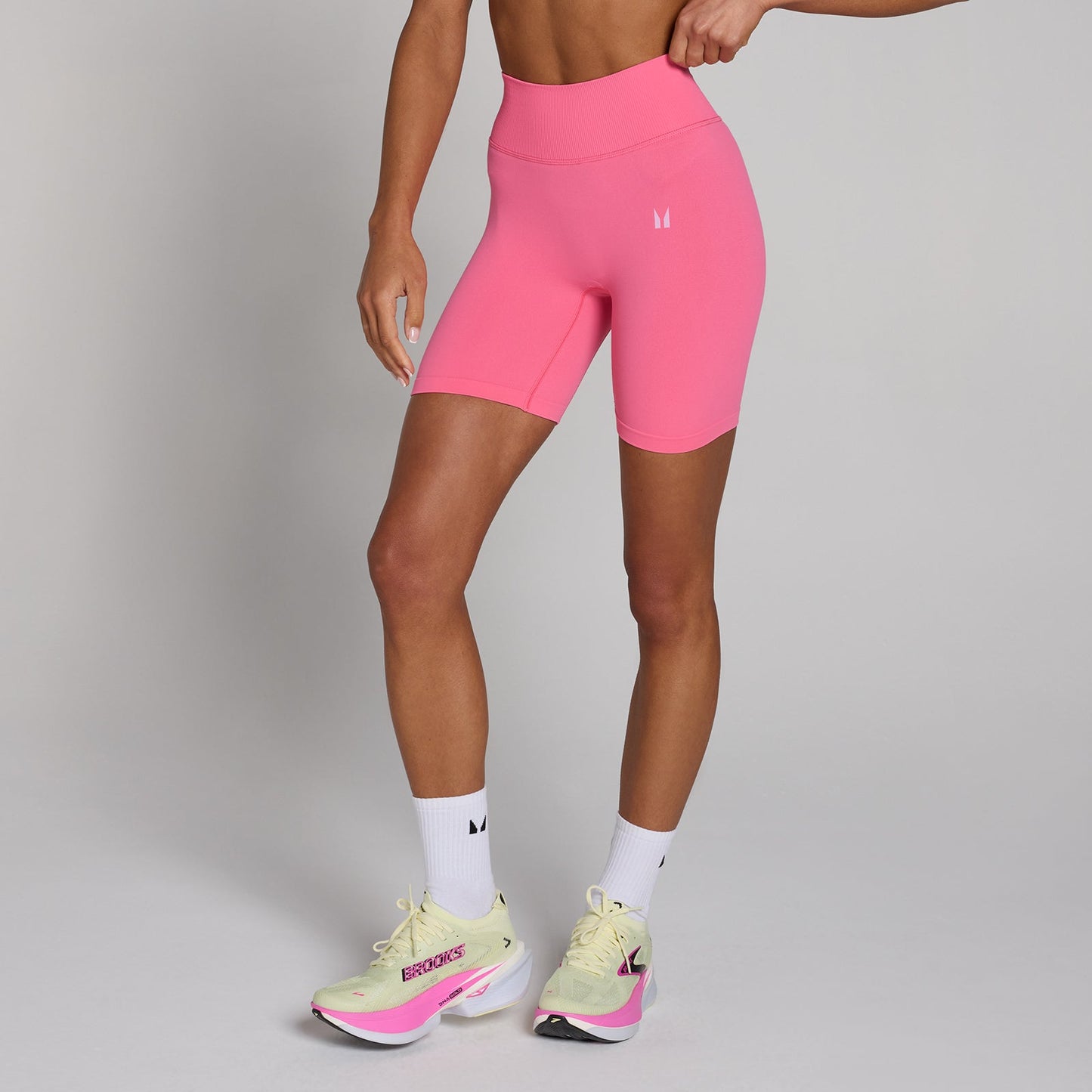 Dames Tempo Hybrid Naadloze Short - Levendig Roze / XXL