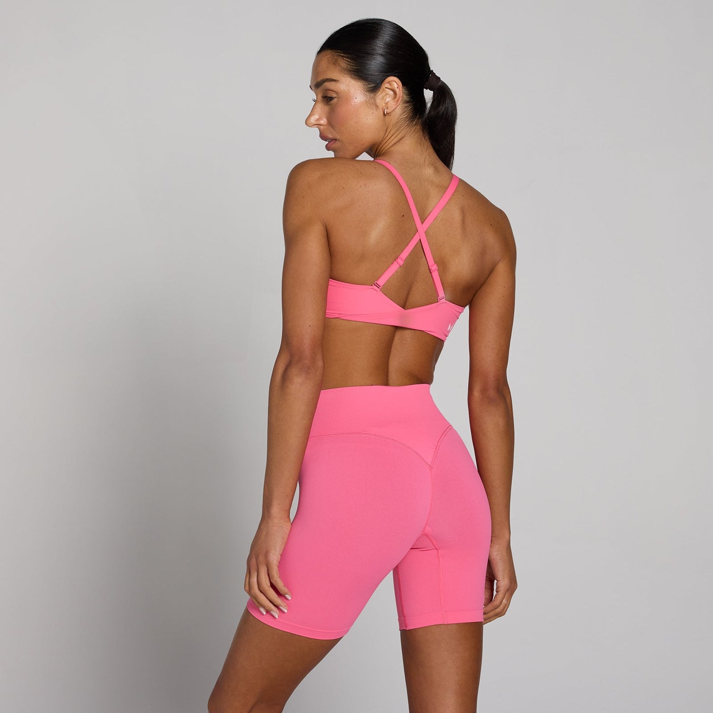 Dames Tempo Twist Back Sport-BH - Levendig Roze / XXL