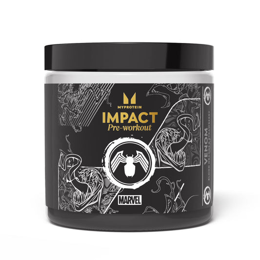Impact Pre-Workout - Blood Orange and Strawberry / 440 g / 40 porties / Venom / Bloedsinaasappel en aardbei / Marvel Venom