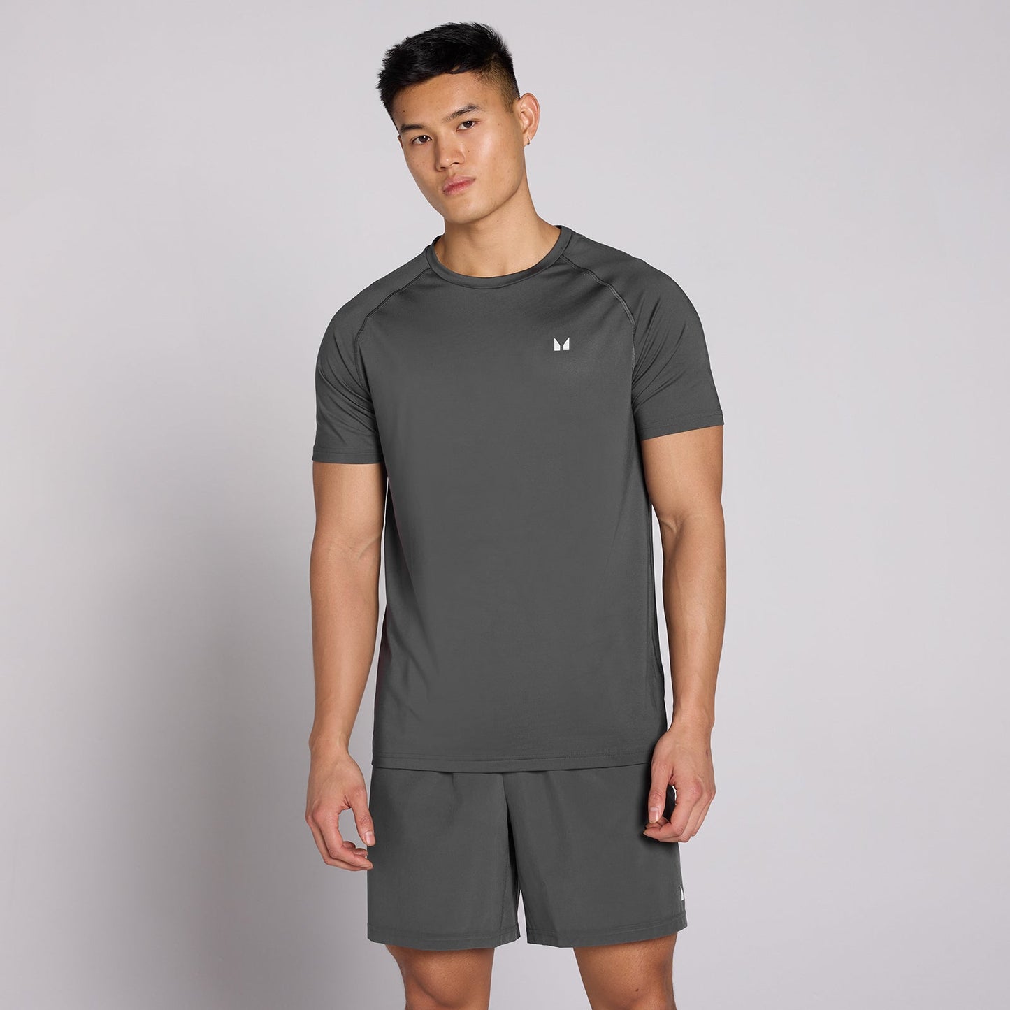 Men's Training Short Sleeve T-Shirt - Dark Grey / 3XL