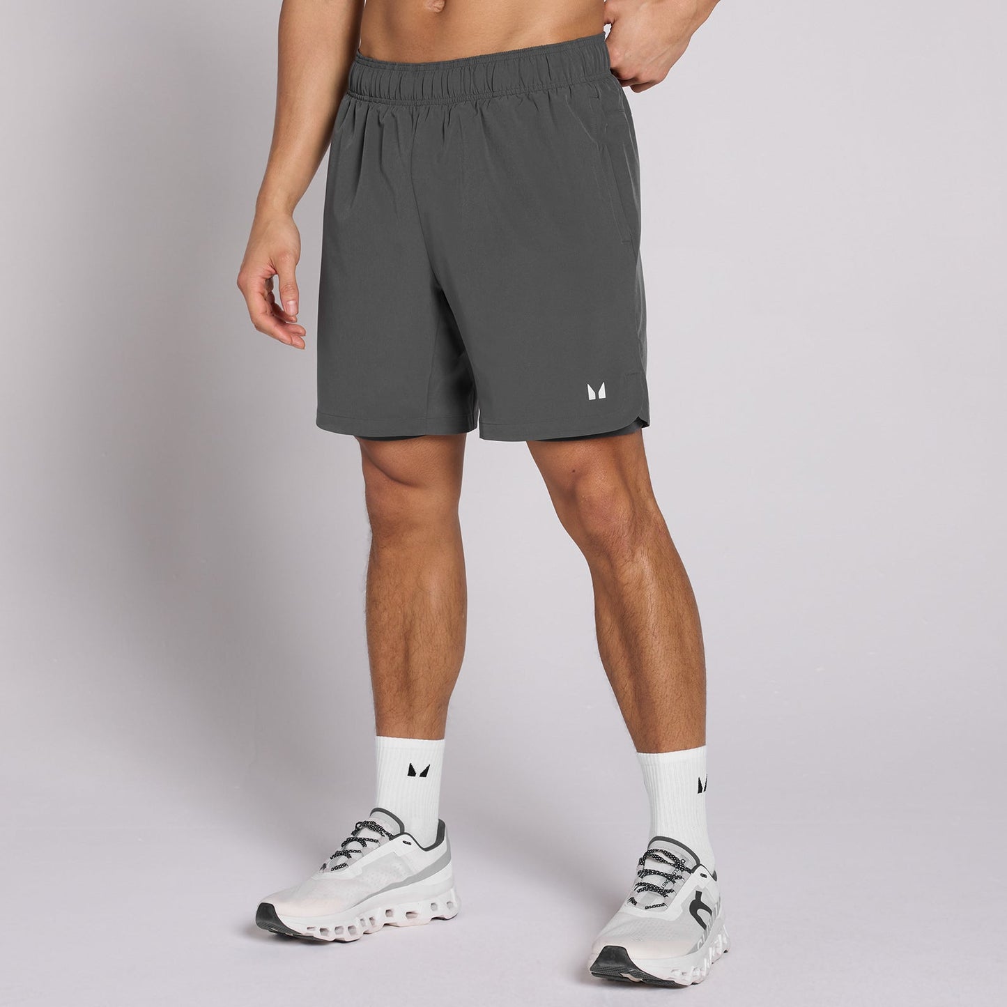 Men's 7 2-in-1 Training Shorts - Dark Grey / 3XL