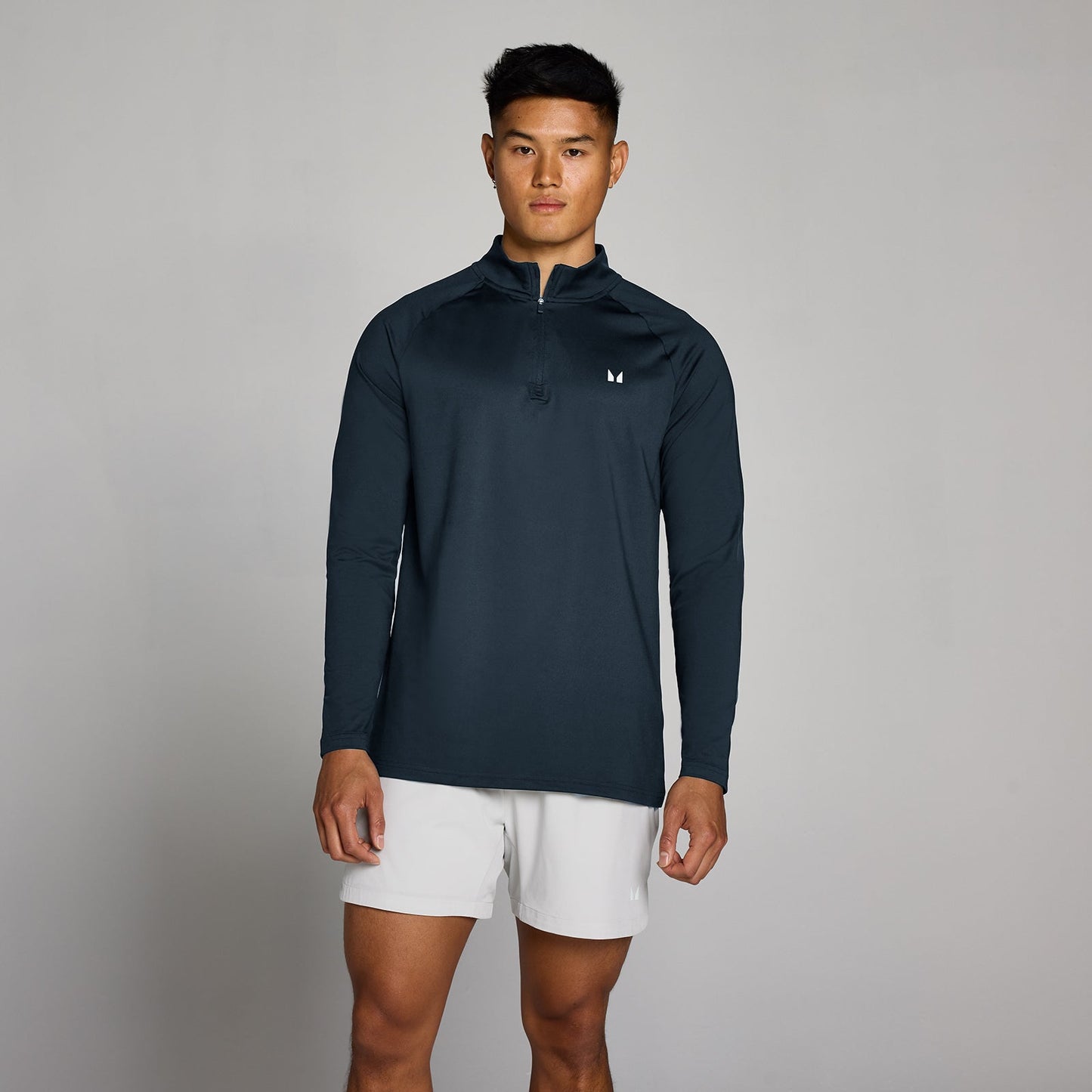 Heren Training 1/4 Rits - Donker Marineblauw / 3XL