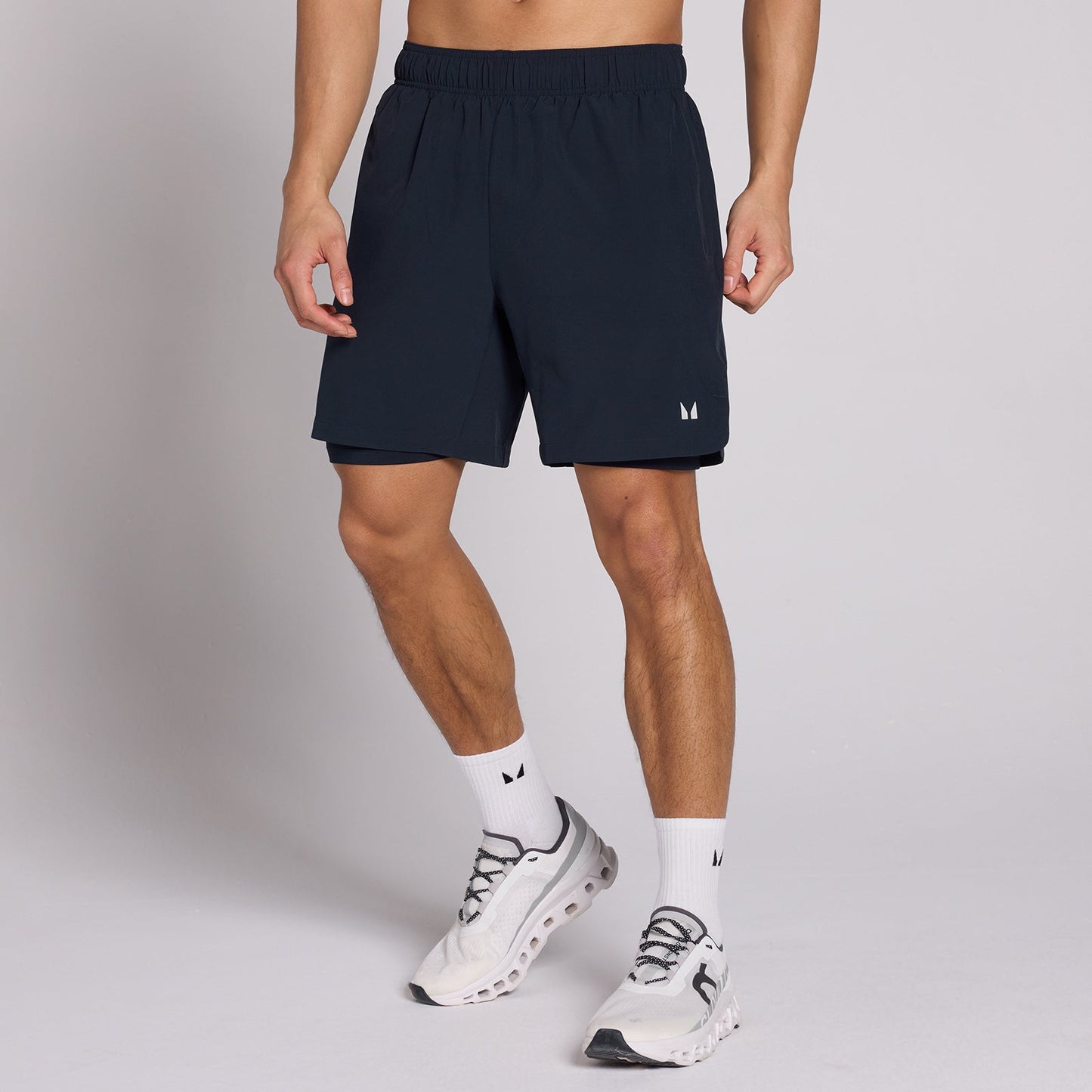 Men's 7 2-in-1 Training Shorts - Dark Navy / 3XL