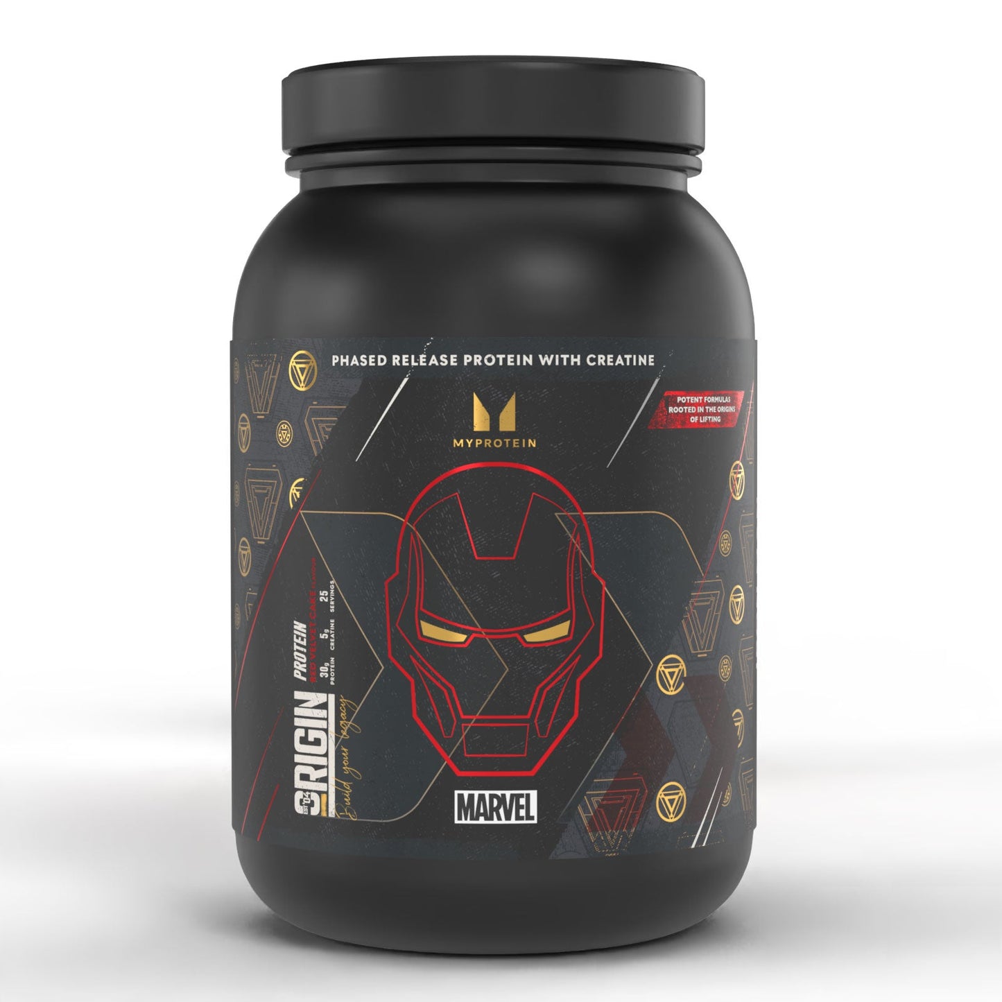 Origin Protein – Iron Man – Red velvet-taart | MARVEL - Red Velvet Cake / MARVEL Iron Man