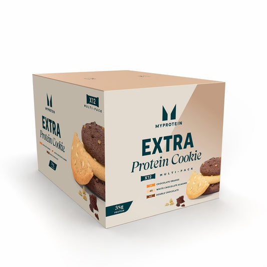 Extra Protein Cookie Variety Box | 12 Cookies - Chocolate, Variety