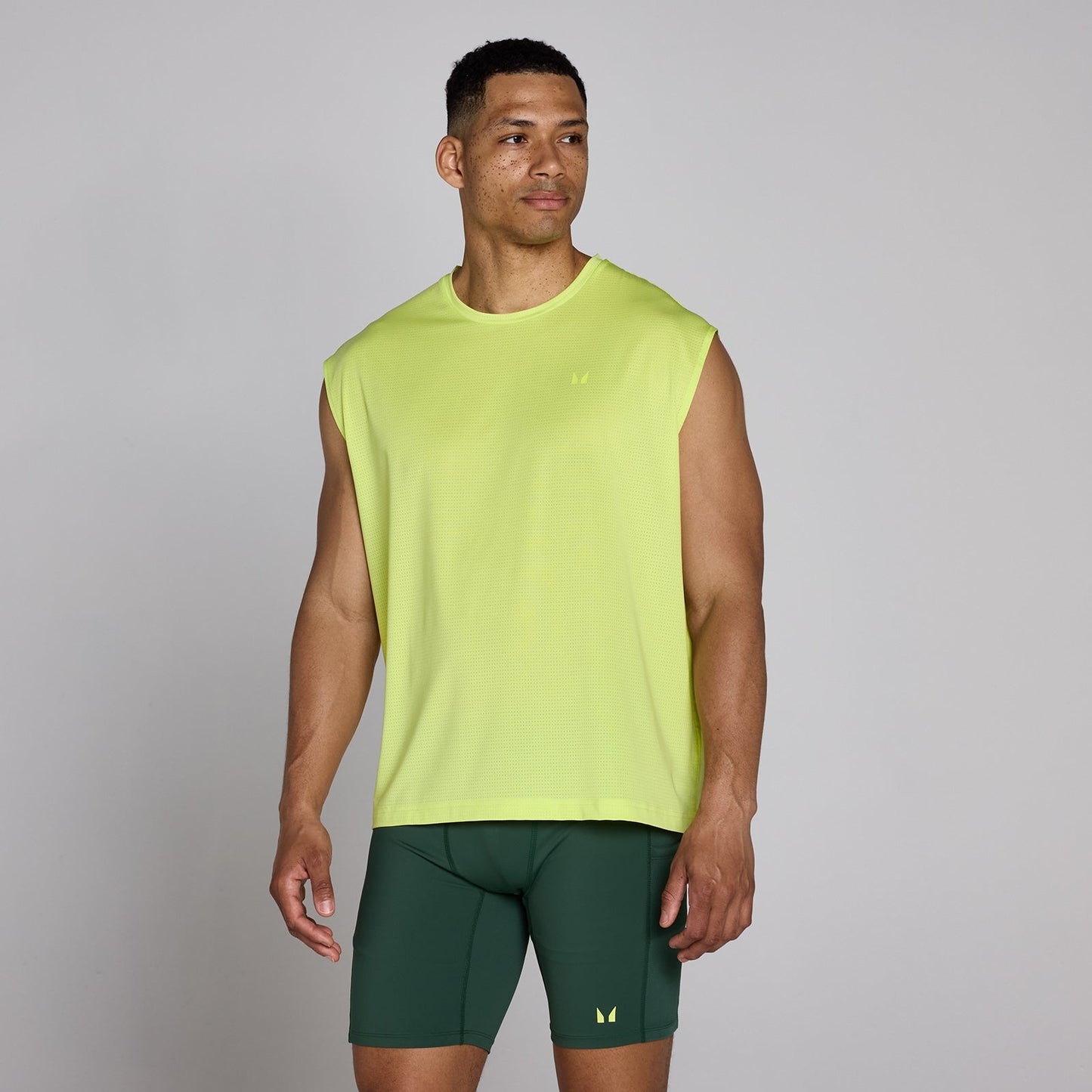 Heren Hybrid Oversized Mesh Tanktop - 3XL