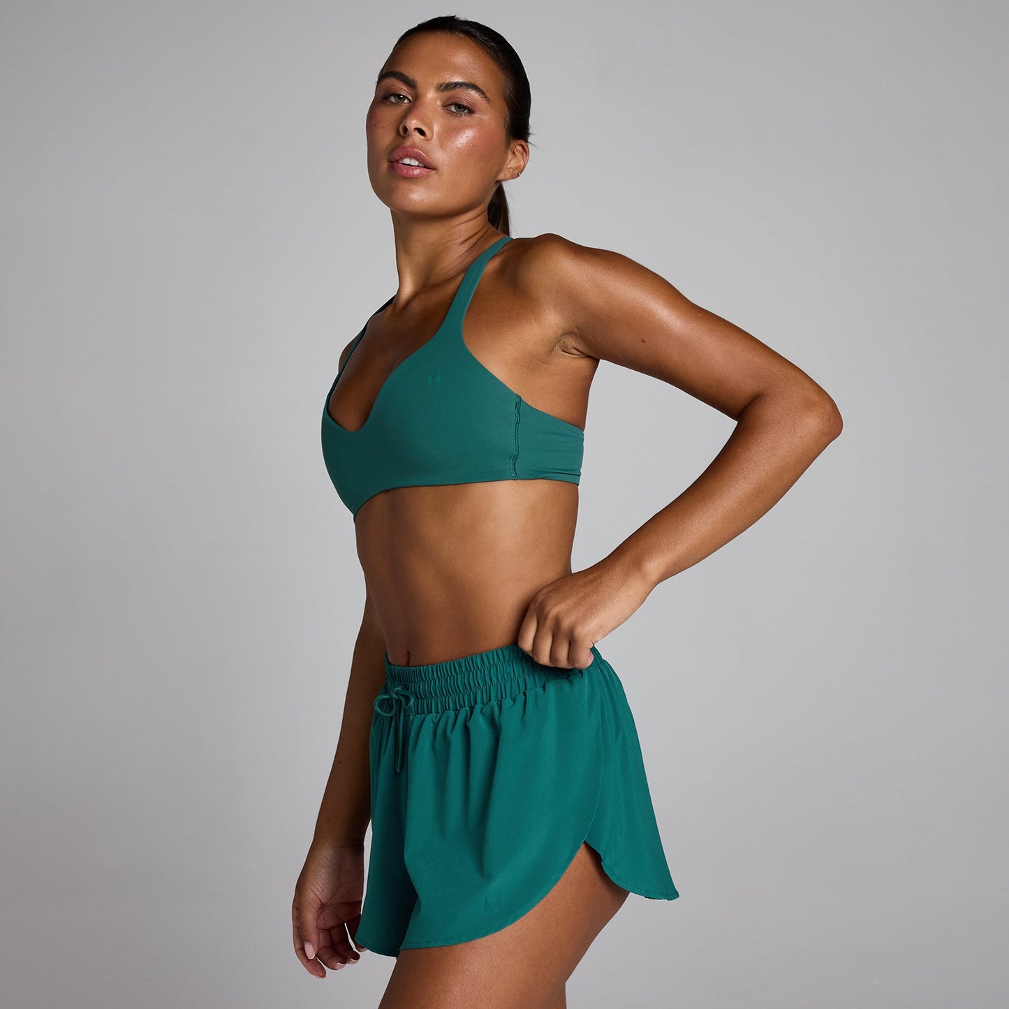 Dames Tempo Twist Back Sport-BH - Rich Teal / XXL