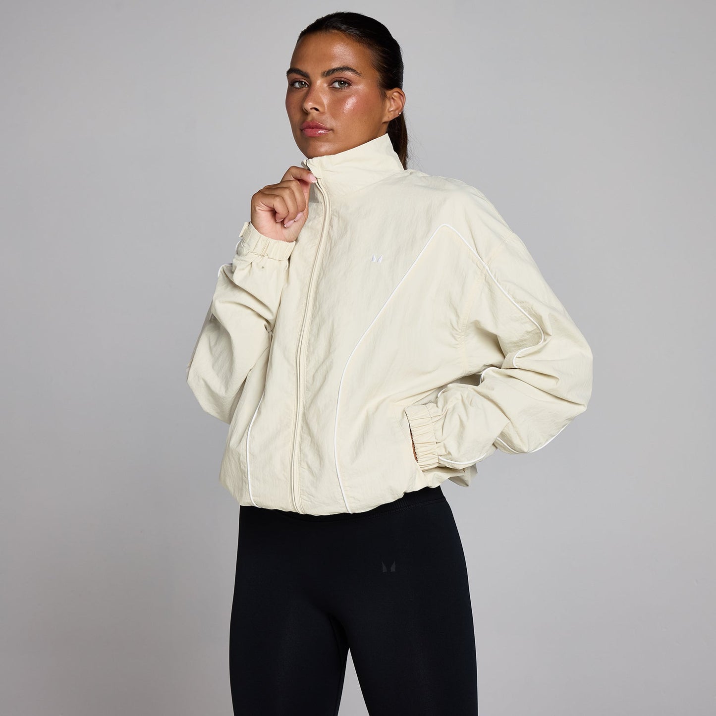 Dames Tempo Contrast Geweven Jas - Woestijnstof / XL