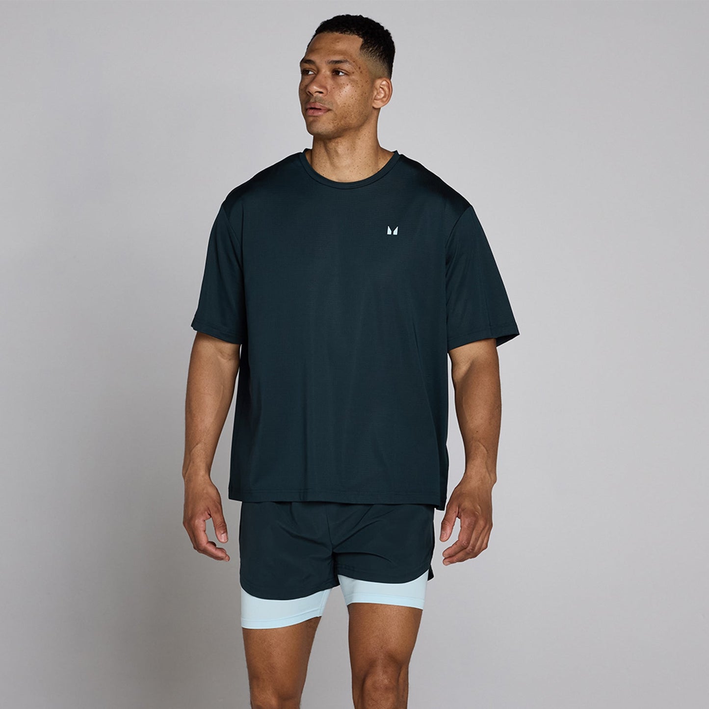 Heren Hybrid Oversized Mesh T-Shirt - 3XL
