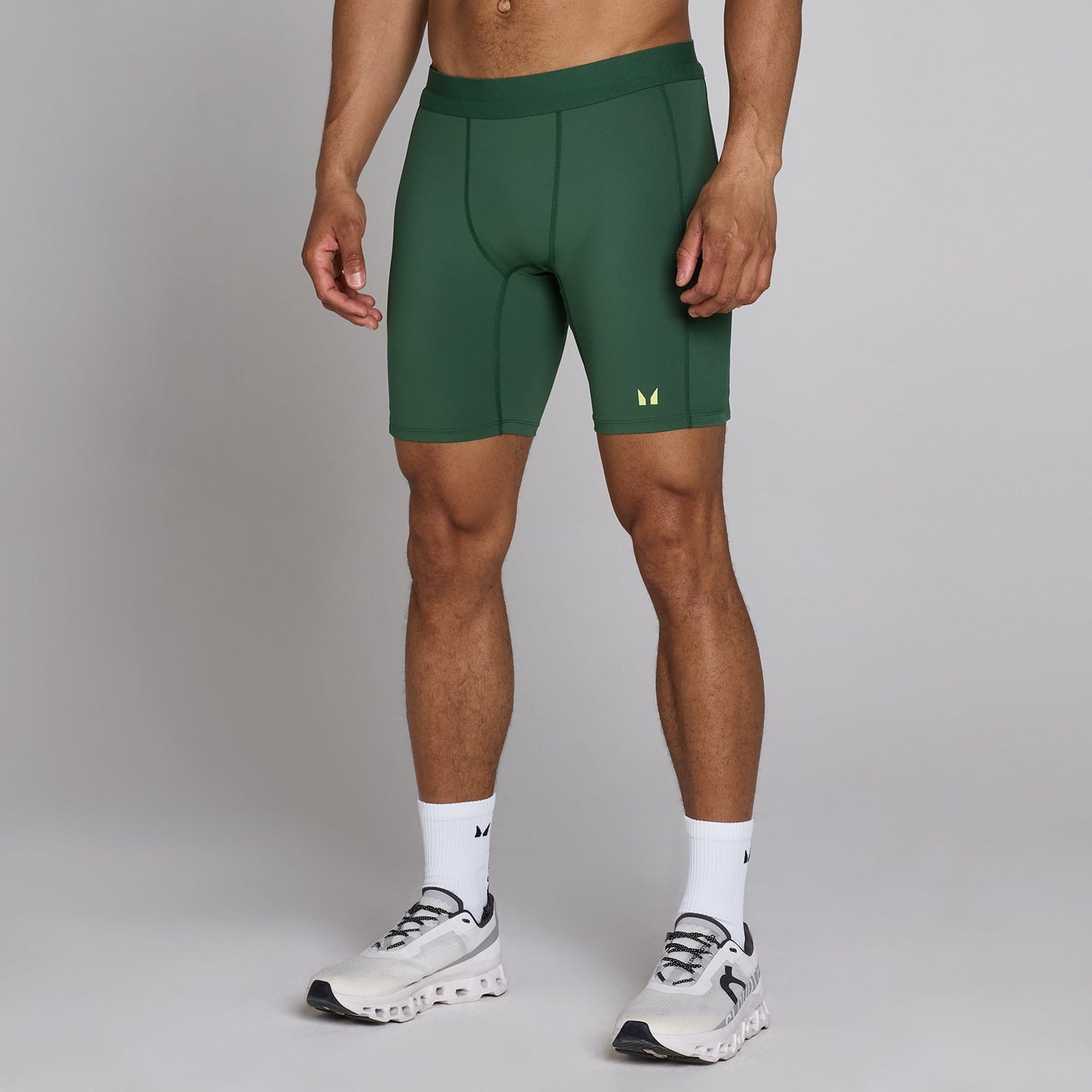 Heren Hybrid Pocket Half Tight - Racing Green / 3XL