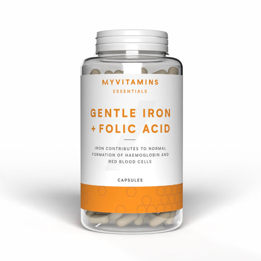 Gentle Iron Bisglycinate + Folic Acid - 90 Capsules, 90servings