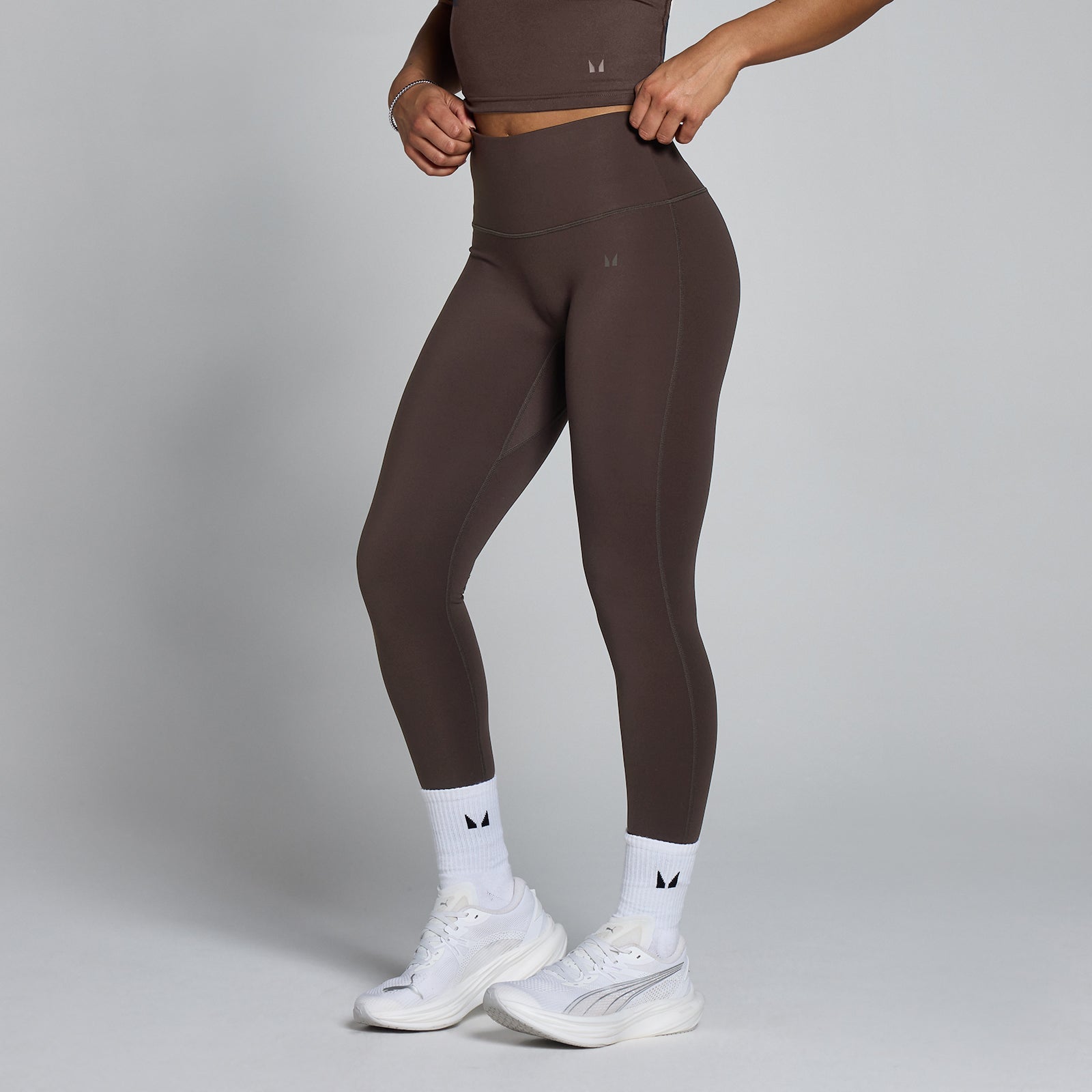 Dames Tempo Hoge Taille Legging - Cacao / XXL