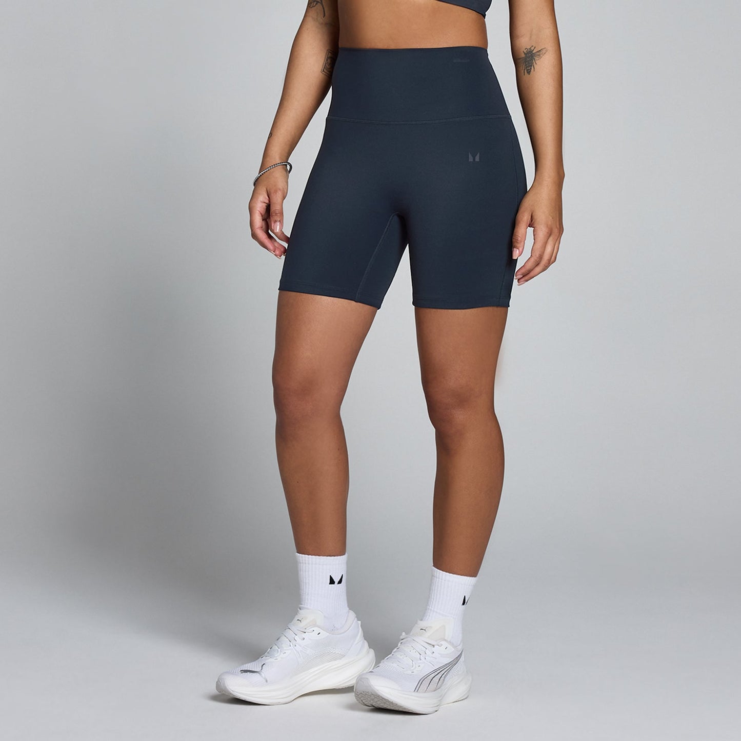 Dames Tempo Hoge Taille Short - Donker Marineblauw / XXL