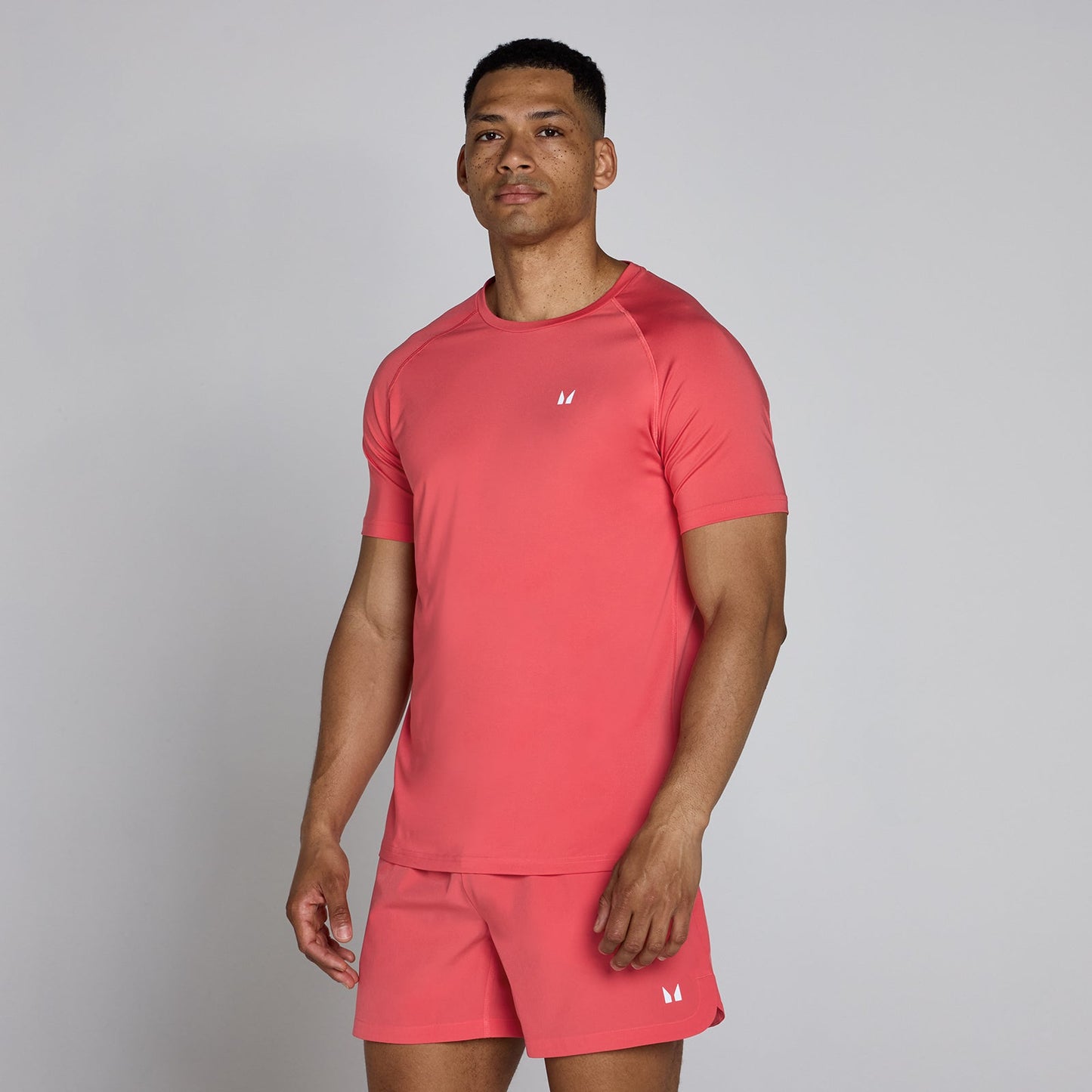 Men's Training Short Sleeve T-Shirt - Rood / 3XL