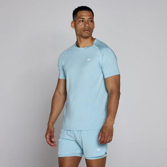 Men's Training Short Sleeve T-Shirt - IJsblauw / 3XL