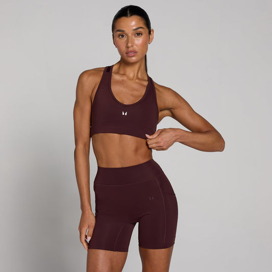 Dames Training Racerback Sport-bh - Fudge / XXL