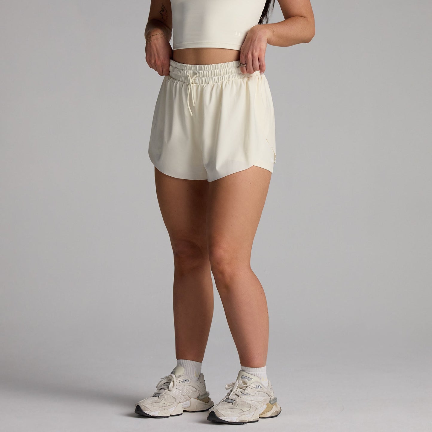 Dames Tempo 2-in-1 Wijdvallende Short - Coconut / XXL